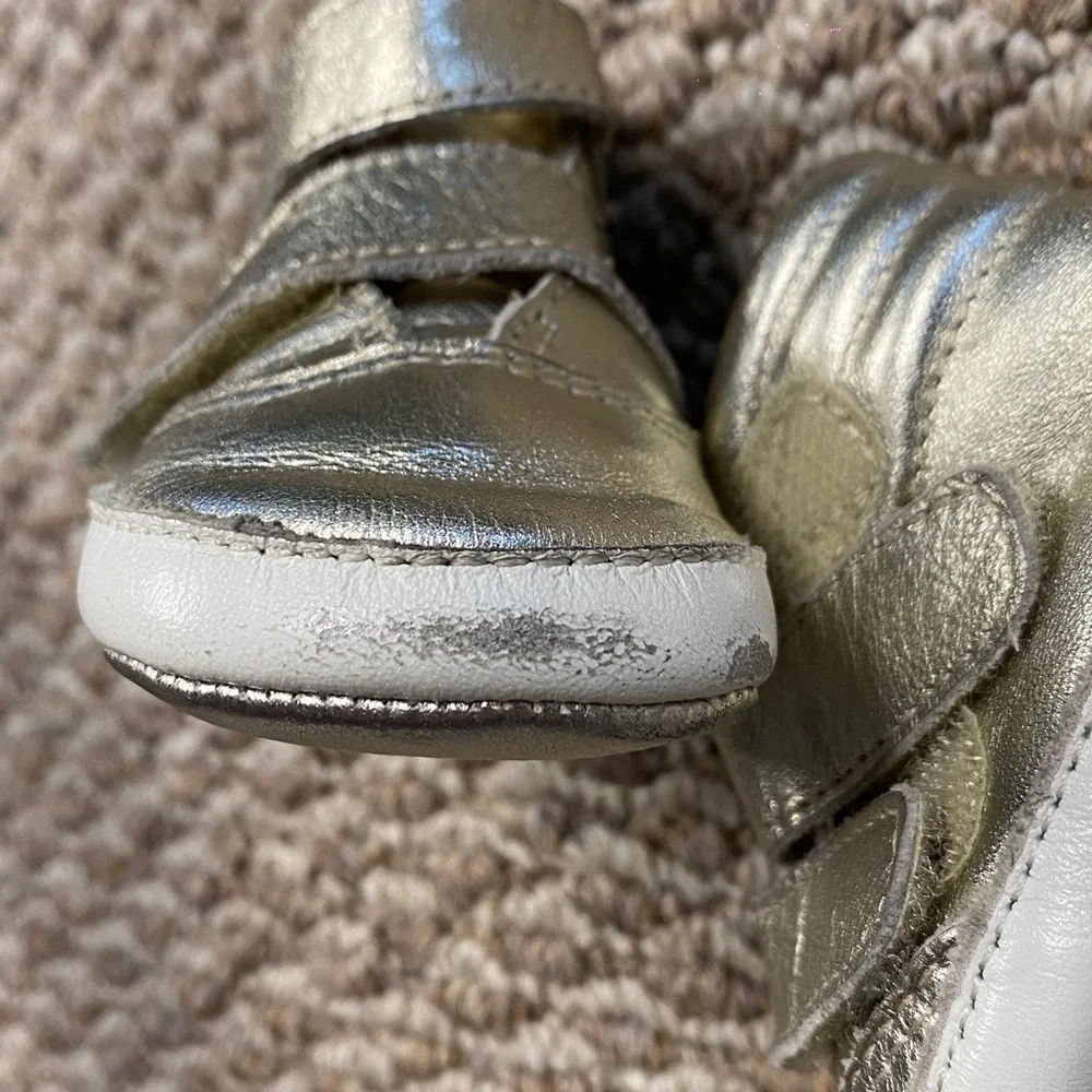 Old Soles Shiny Gold Baby Shoes